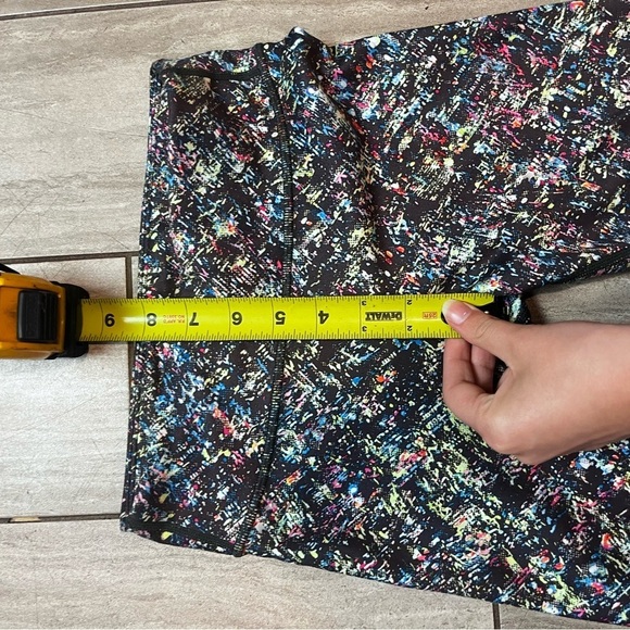 Athleta Girls Black & Multicolor Chit Chat Tight Leggings Size large 12 - Picture 6 of 6